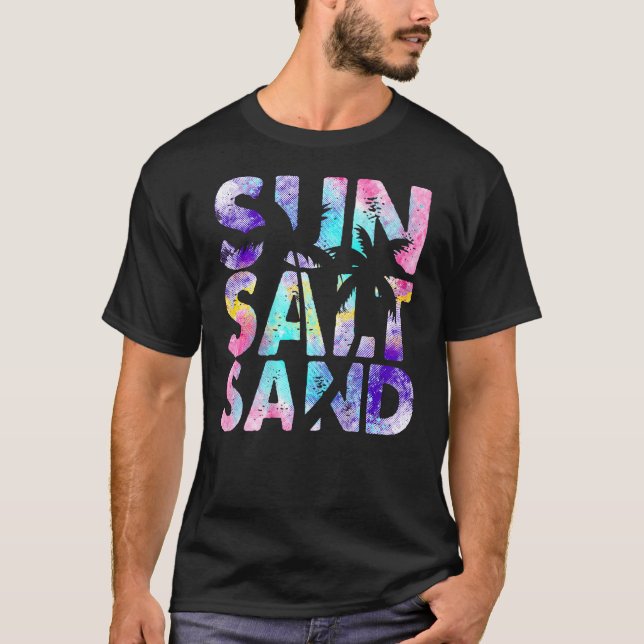 Sun Salt Sand Beach Summer Vibes Spring Break 2023 T-Shirt (Front)