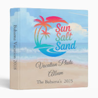 Sun Salt Sand Beach Vacation Photo Album
