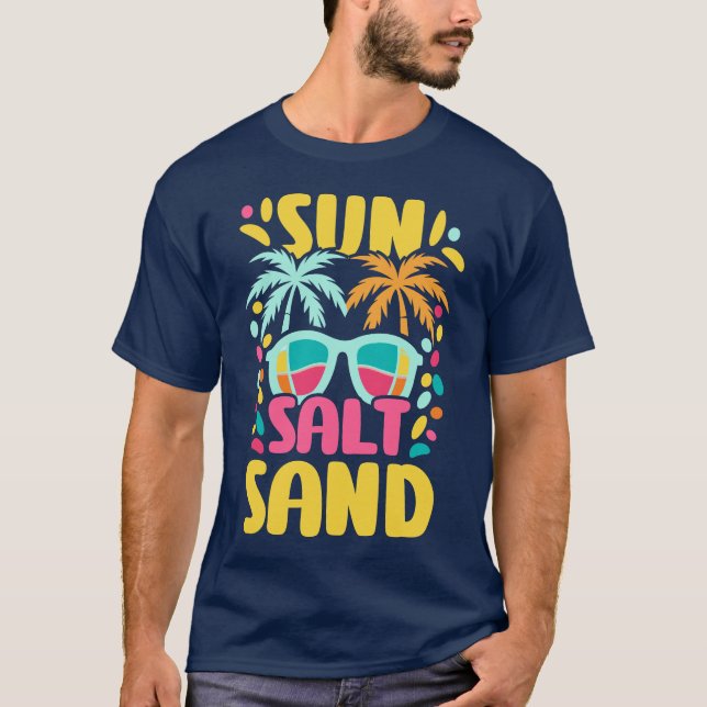 Sun Salt Sand Summer T-shirt (Front)