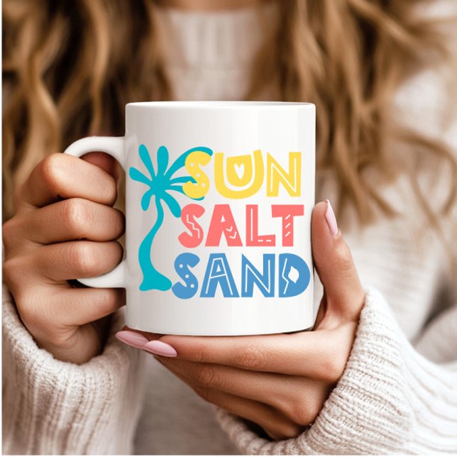 Sun Salt Sand Summer Vibes Coffee Mug (Creator Uploaded)
