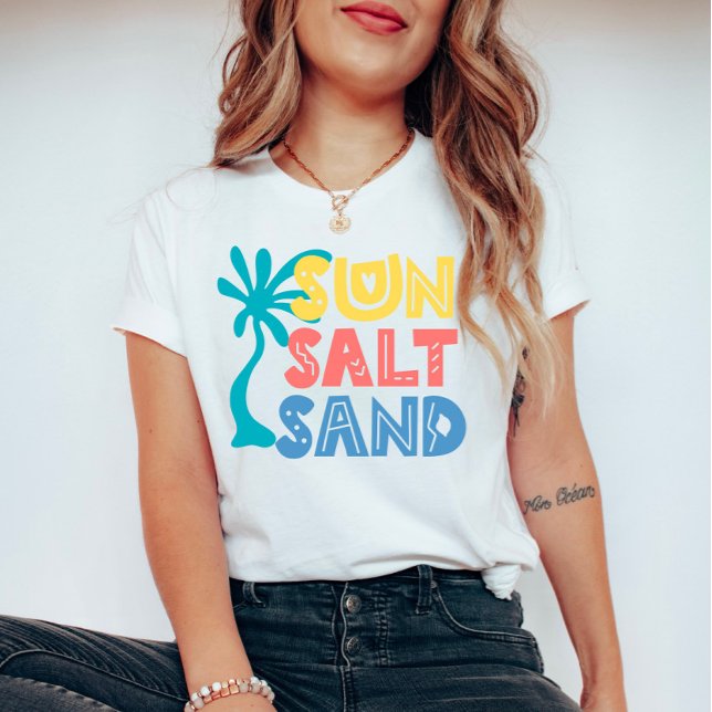 Sun Salt Sand Summer Vibes T-Shirt (Creator Uploaded)