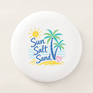 Sun Salt Sand – Tropical Beach Palm Tree Summer  Wham-O Frisbee