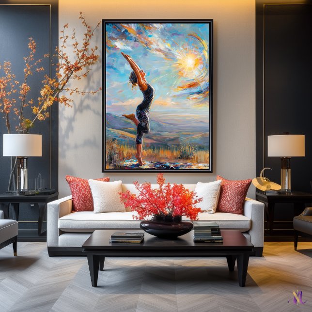 Sun Salutation – Inner Balance in Expressive  Poster (Creator Uploaded)