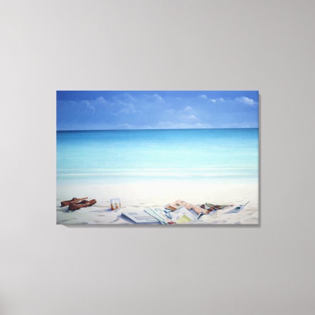 Sun Sand and Money II Canvas Print (Front)