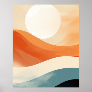 Sun, Sand, and Ocean Poster