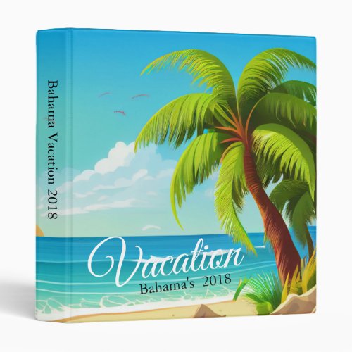 Sun Sand And Surf Vacation Photo  3 Ring Binder