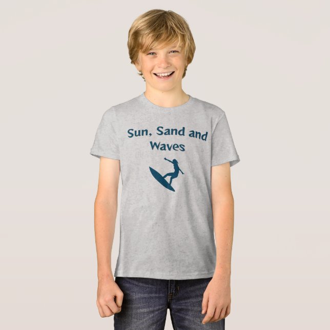 Sun, Sand and Waves T-Shirt Tri-Blend Shirt (Front Full)