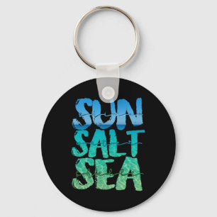 Sun Sand Sea Salt Beach Cruise Ship Summer Vacatio Keychain