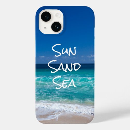 Sun Sand Sea Tropical Beach Turquoise Water Case_Mate iPhone 14 Case