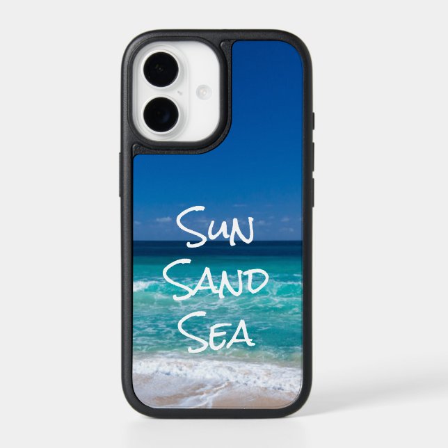 Sun Sand Sea Tropical Beach Turquoise Water Otterbox iPhone Case (Back)