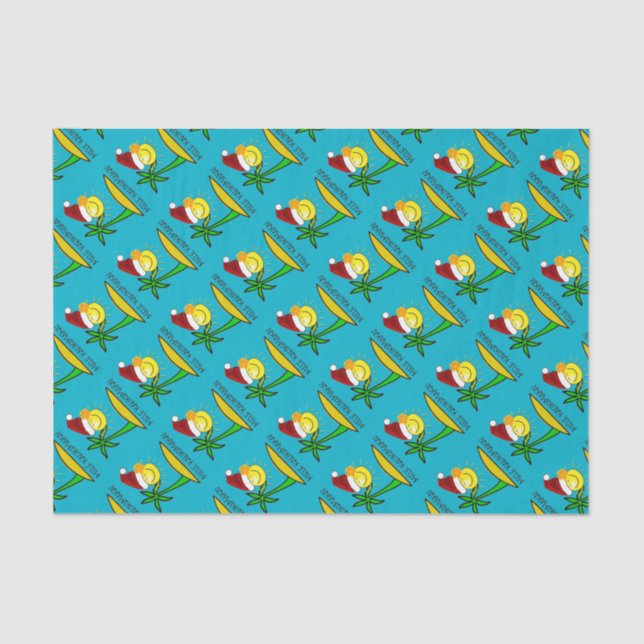 Sun Santa - Mele Kalikimaka Tissue Paper (Front)