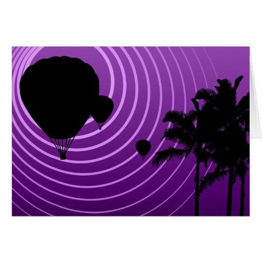 sun scene ballooning cards (Front Horizontal)