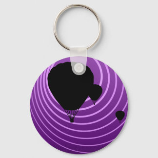 sun scene ballooning keychain