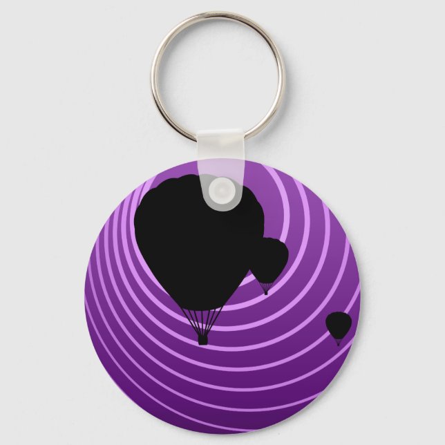 sun scene ballooning keychain (Front)