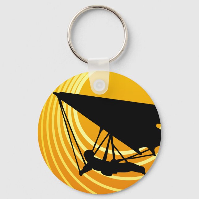 sun scene hang gliding keychain (Front)