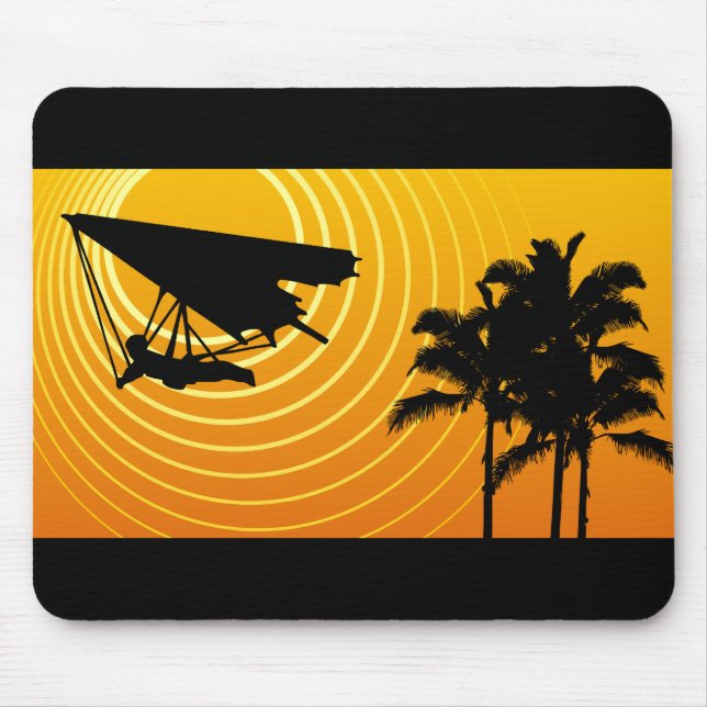 sun scene hang gliding mouse pad (Front)