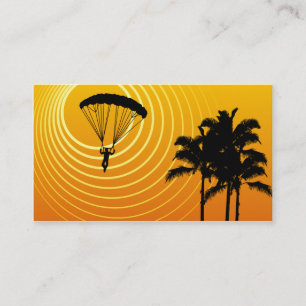sun scene skydiving business card