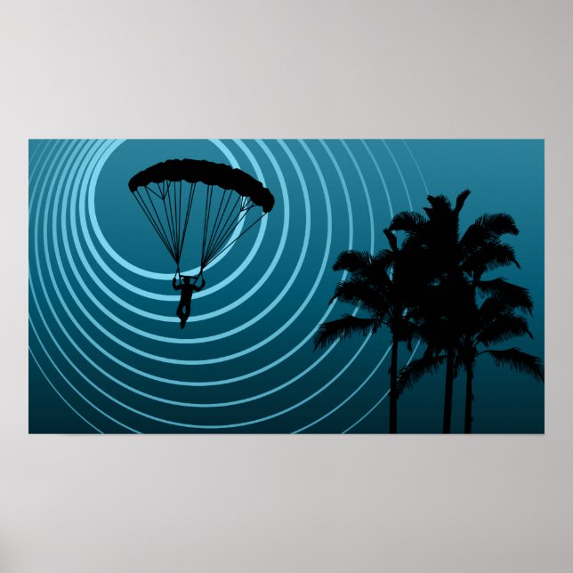sun scene skydiving poster (Front)