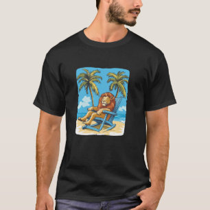 Sun, Sea, and Lion Your Perfect Vacation Graphic T-Shirt