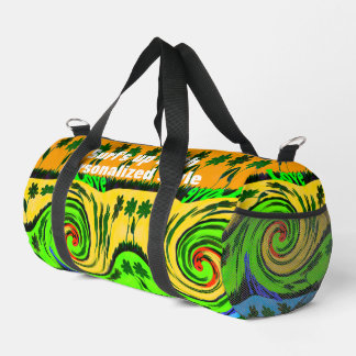 Sun, Sea, and Surf: I Love Surf Duffle Bag