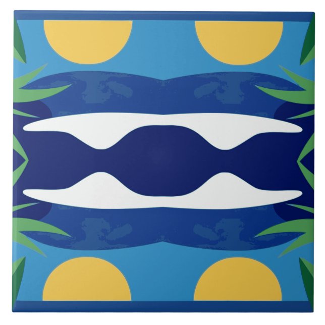 Sun & Sea Ceramic Tile (Front)