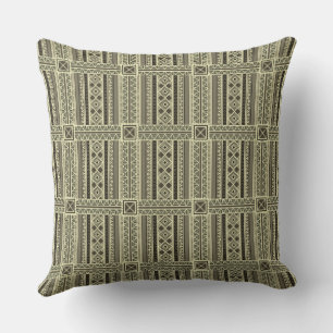 Sun-Sealed Sands: Mali Heritage Throw Pillow
