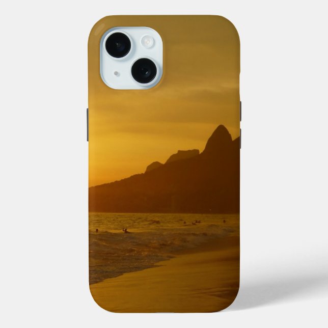 Sun Set at Ipanema Beach Brazil Case-Mate iPhone Case (Back)