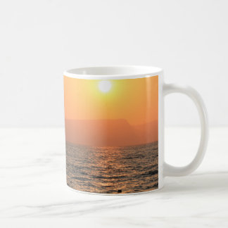 sun set in the Galilee sea Coffee Mug