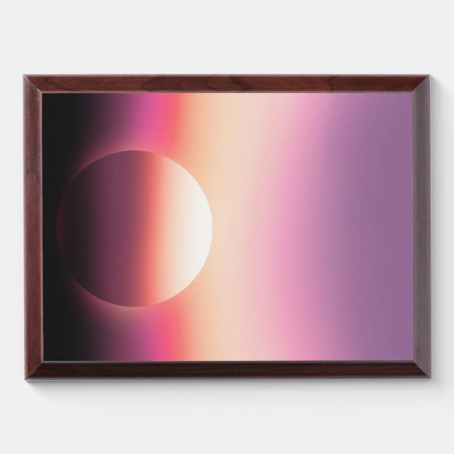 Sun Set Sky Sun colorful Award Plaque (Horizontal)