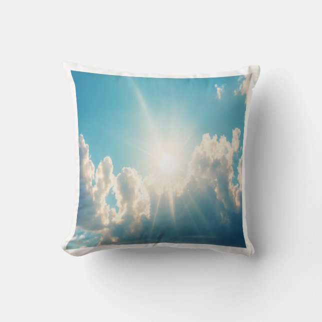 Sun Shine Throw Pillow (Front)
