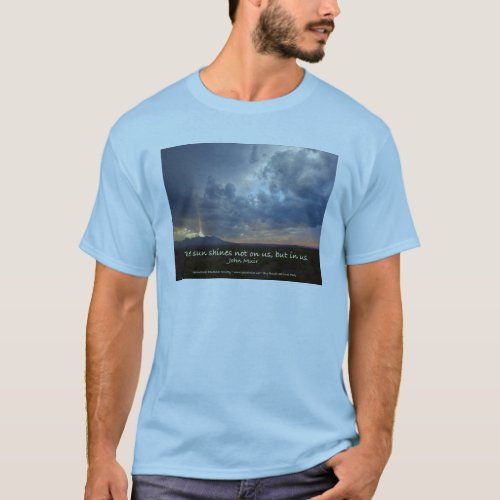 Sun Shines John Muir Mens T_shirt