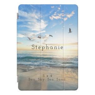 Sun. Sky. Sea. Sand. Beach Scene iPad Pro Cover