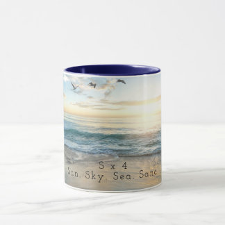 Sun. Sky. Sea. Sand. Mug