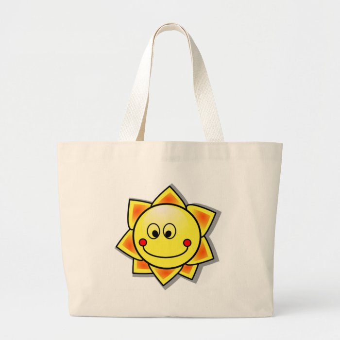 Sun Smiley, Happy Sun Canvas Bag