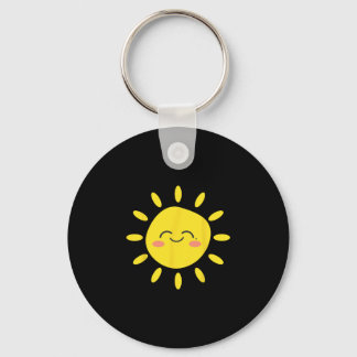 Sun Smiling Sunshine Cute Lovely Summer Love Vacat Keychain