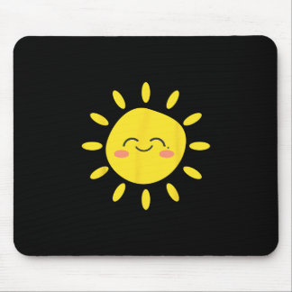 Sun Smiling Sunshine Cute Lovely Summer Love Vacat Mouse Pad