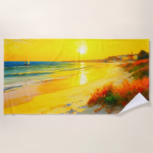 Sun_Soaked Serenity Beach Towel