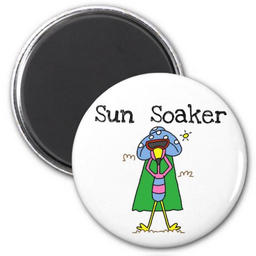 Sun Soaker Flamingo Tshirts and Gifts Magnet