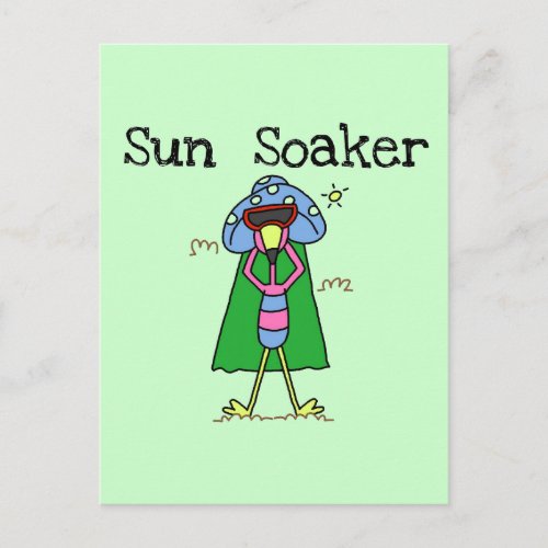 Sun Soaker Flamingo Tshirts and Gifts Postcard