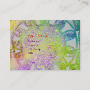 SUN SOLAR ENERGY MONOGRAM blue purple green Business Card