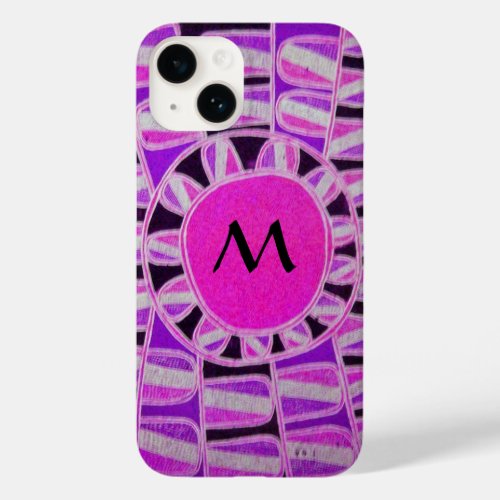 SUN SOLAR ENERGY MONOGRAM Pink Purple Black Case_Mate iPhone 14 Case