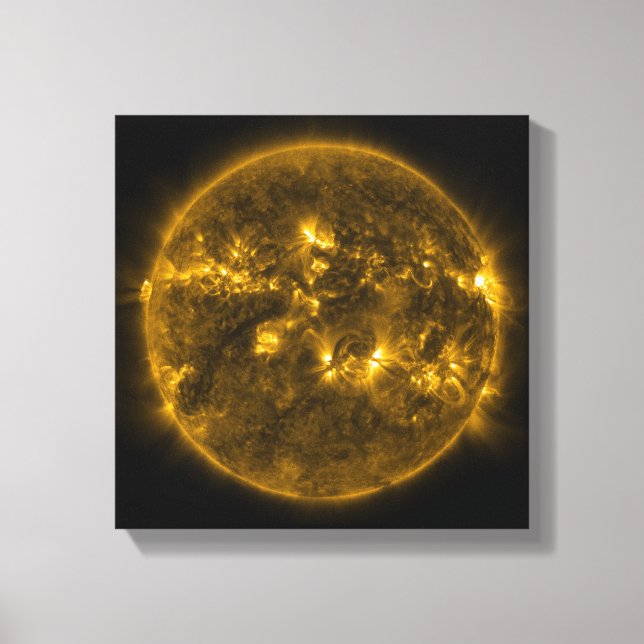 Sun Solar Flares Canvas Print (Front)