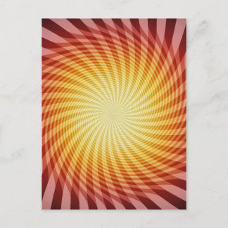 Sun Spiral: Abstract Art: Postcard