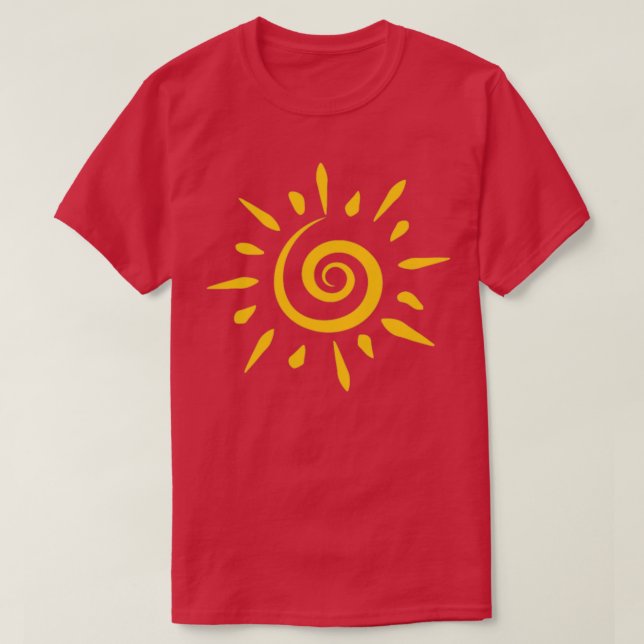 Sun Spiral  T-Shirt (Design Front)