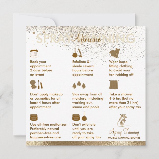 Sun Spray Tan Aftercare Instructions Tips Body Invitation