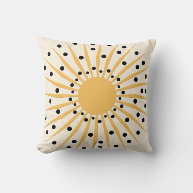 Sun Spray Throw Pillow (Front)