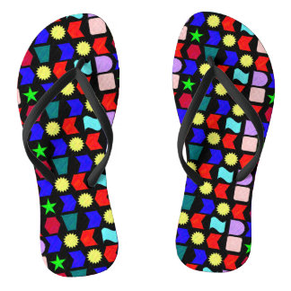 Sun Stars and Shapes Flip Flops