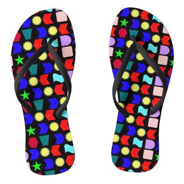 Sun Stars and Shapes Flip Flops (Footbed)