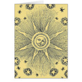 Sun Stars Antique Night Sky Medieval Zodiac (Front)