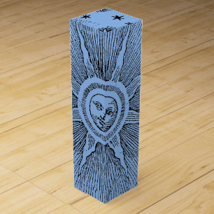 Sun Stars Antique Night Sky Medieval Zodiac Wine Gift Box